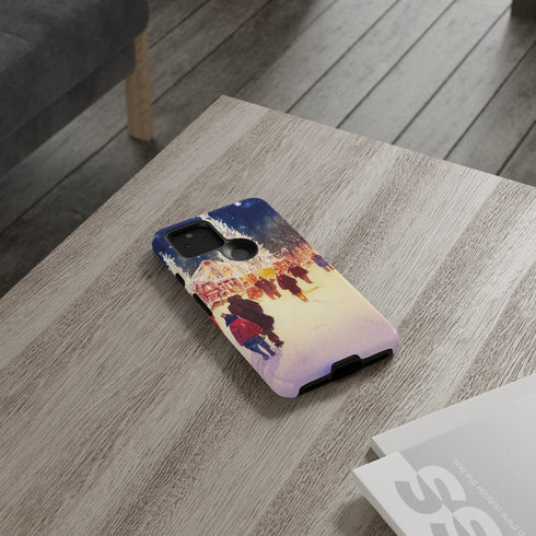 A Christmas Market in Denver Colorado - Impact Resistant Phone Case